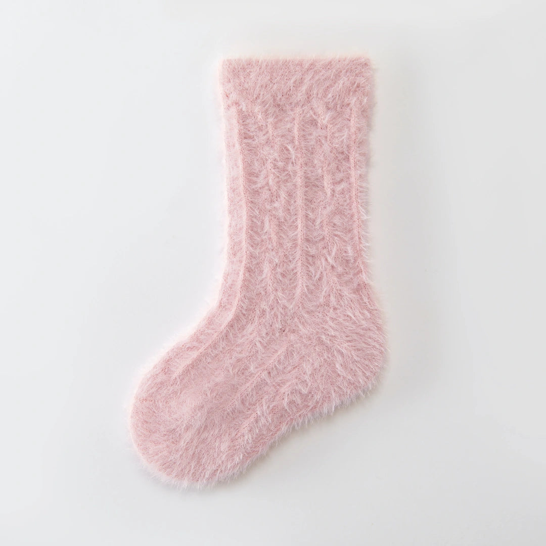 Baby’s Winter Marshmallow' Mink Velvet Fuzzy Crew