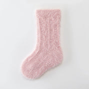 Baby’s Winter Marshmallow' Mink Velvet Fuzzy Crew