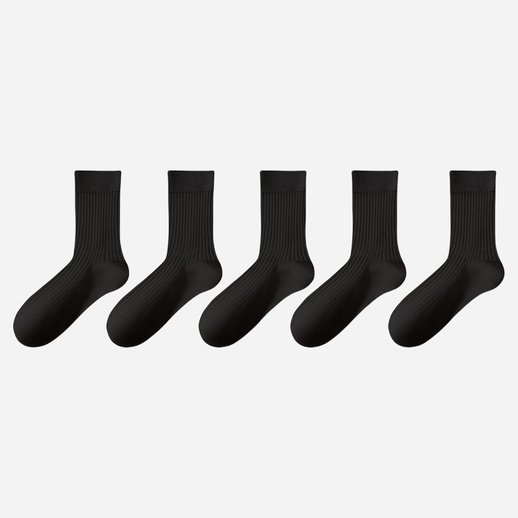 Men's All-Weather Ribbed Socks-5 Pack