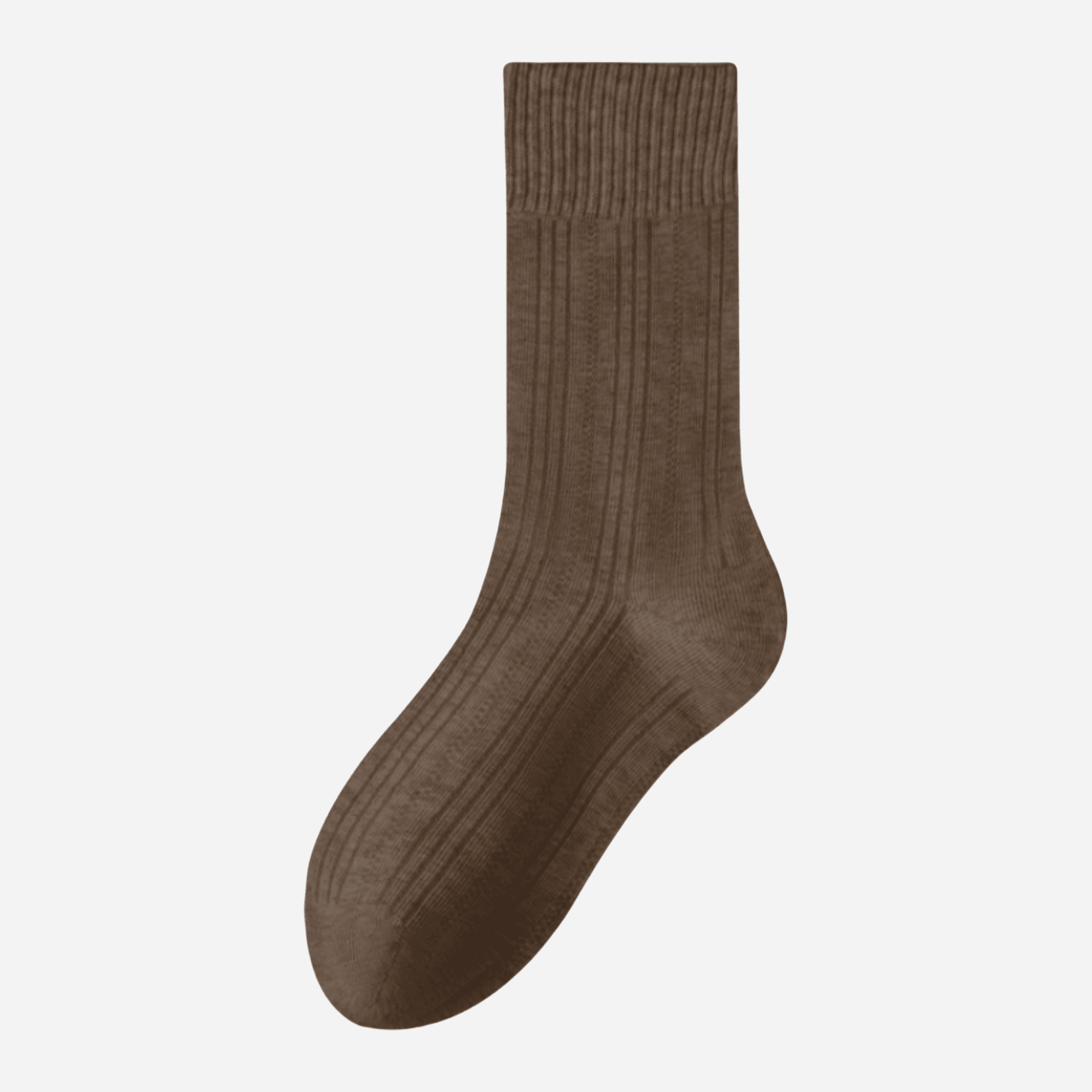 Women's Premium Long-Staple Cotton Ribbed Socks - Single Pair