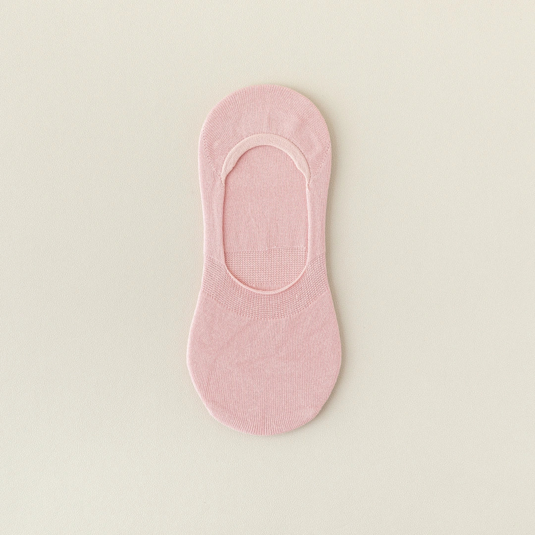 Women's Mulberry Silk & Modal Ultra-Thin No-Show Socks - product photo showing modal and mulberry silk comfort