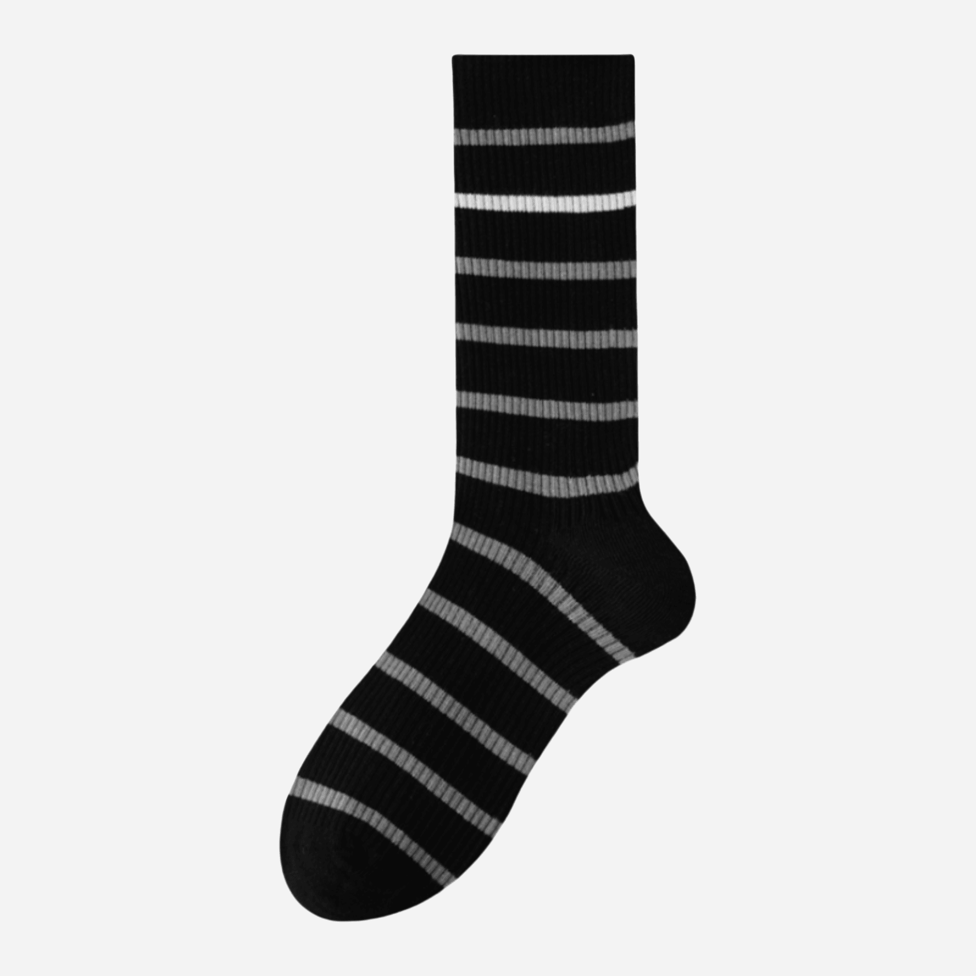 Women's Varsity Stripe Ribbed Socks - Single Pair