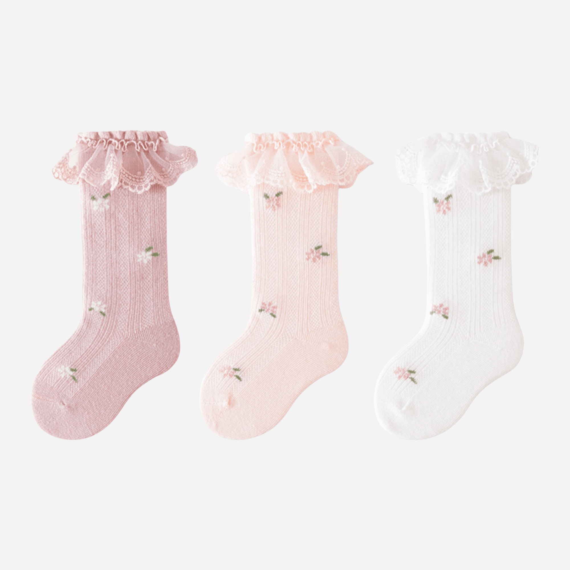 Babies The Fairytale Bloom Knee-Highs-3 pack - Weavasocks