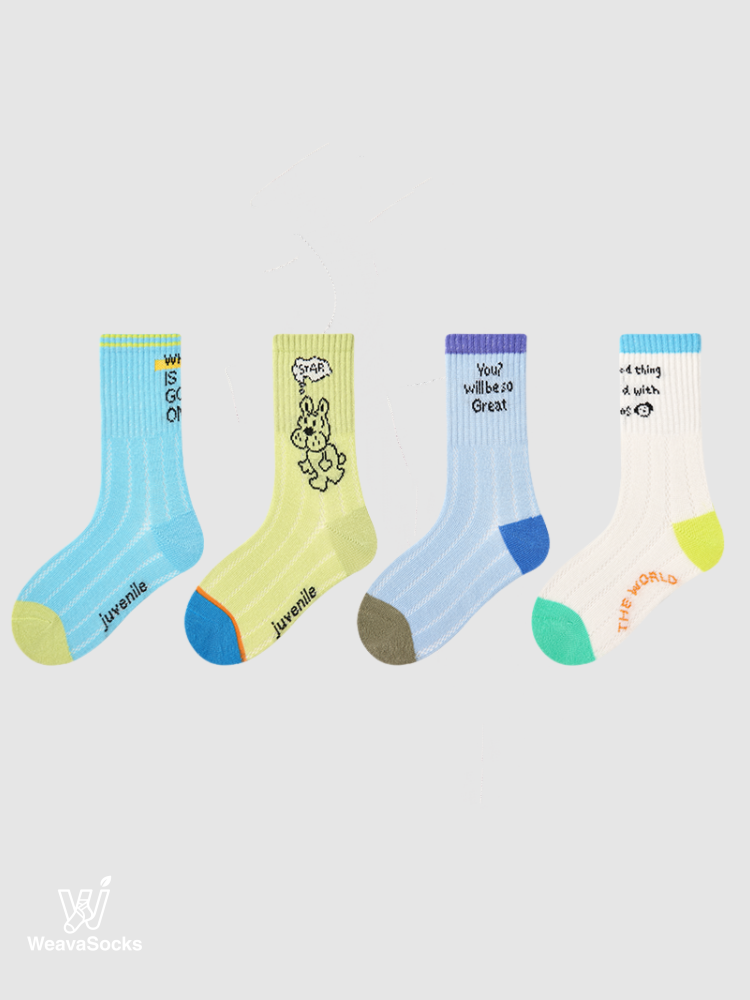 Kids' Type Play Sock Society-4 Pack