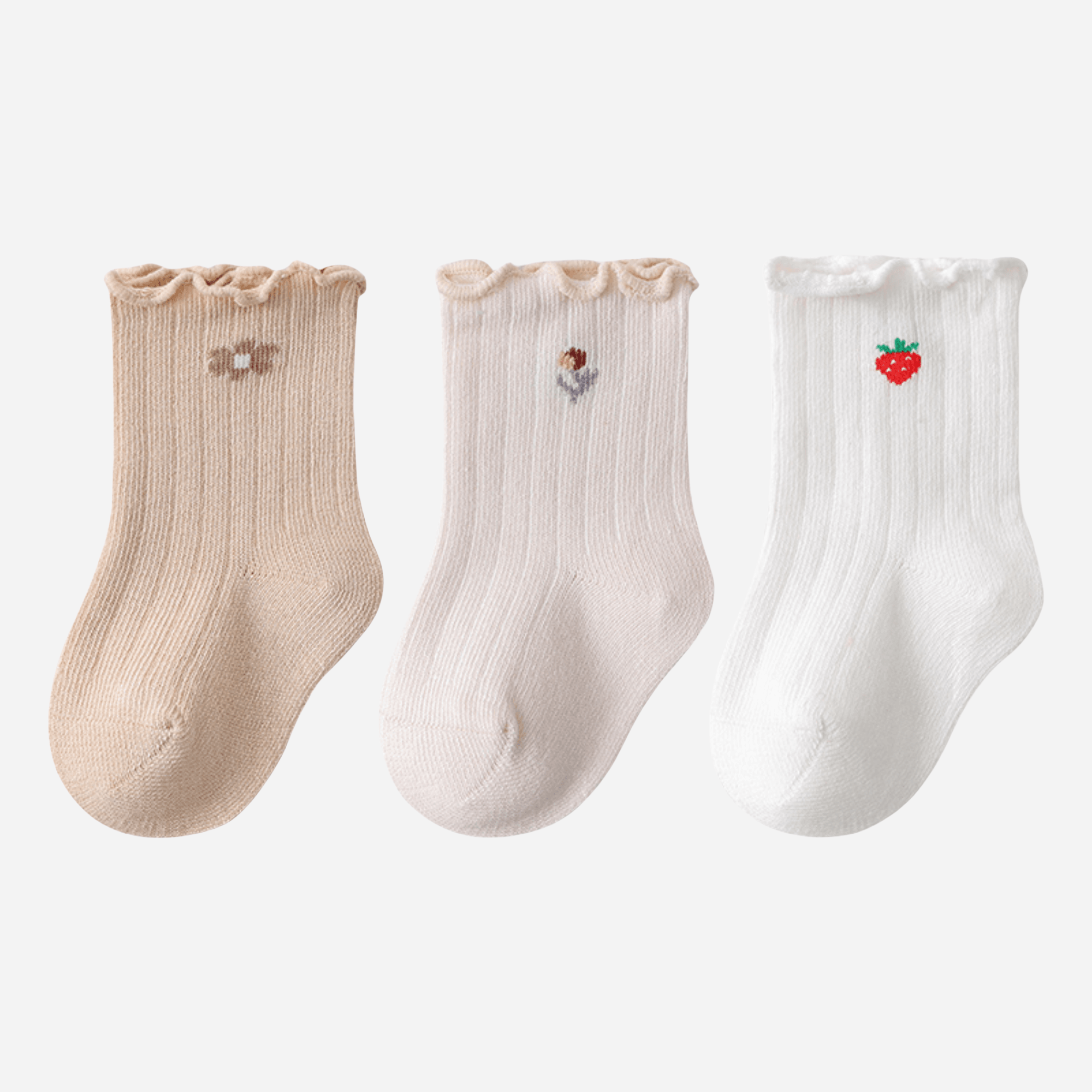 Babies Berry Cute Crew Socks-3 pack - Weavasocks
