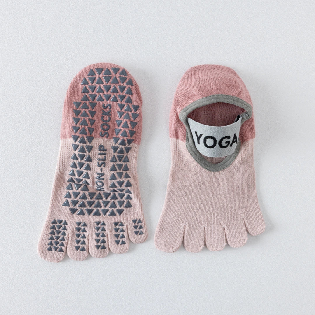 Women's 92% Mercerized Cotton Five-Toe Yoga Socks