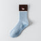 Women's 92% Cotton Yoga Mesh Crew Socks - product photo showing secure grip comfort