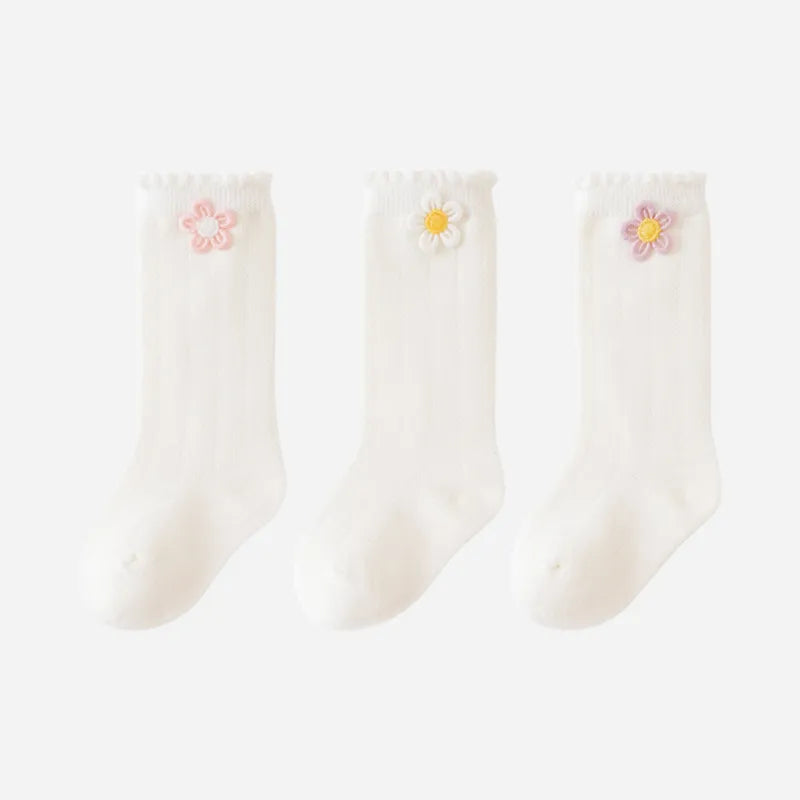 Babies The Daisy Chain Knee-Highs-3 Pairs