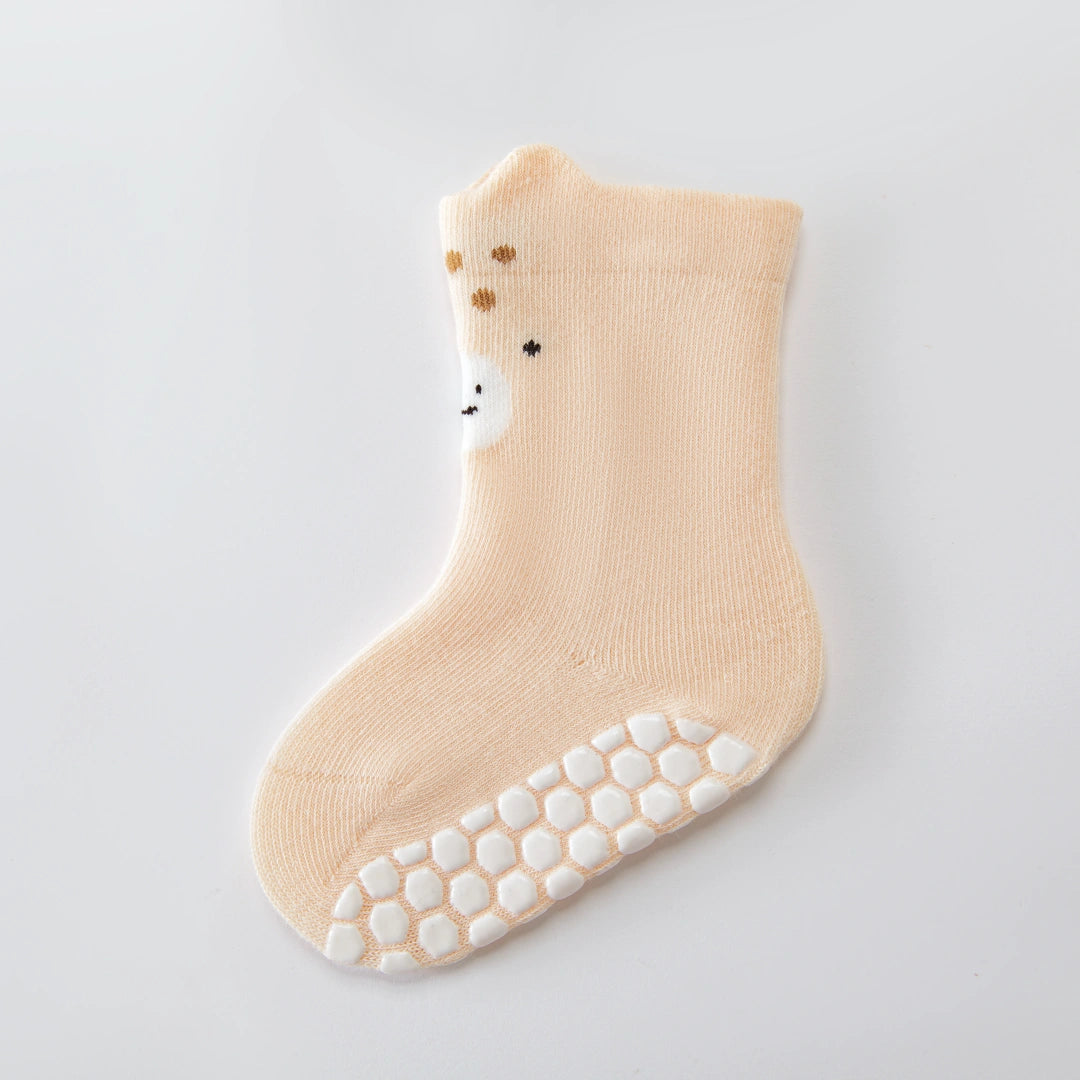 Baby’s Pastel Animal Ear Cuff Non-Slip Floor Socks