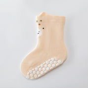 Baby’s Pastel Animal Ear Cuff Non-Slip Floor Socks