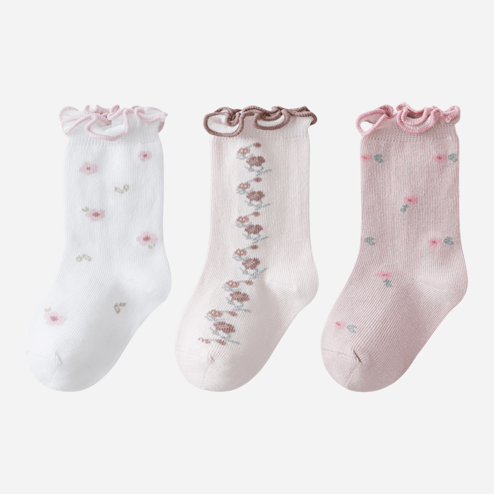 Babies The Wildflower Socks-3 pack - Weavasocks