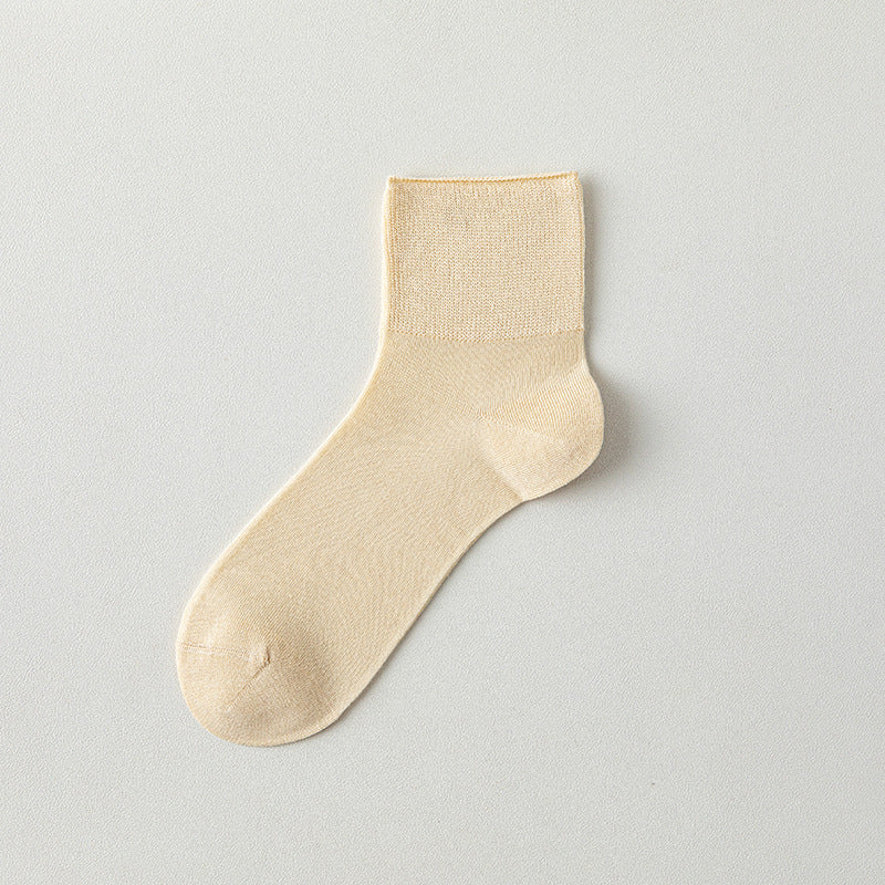 Women's 10% Mulberry Silk Ultra-Thin Cooling Quarter Socks