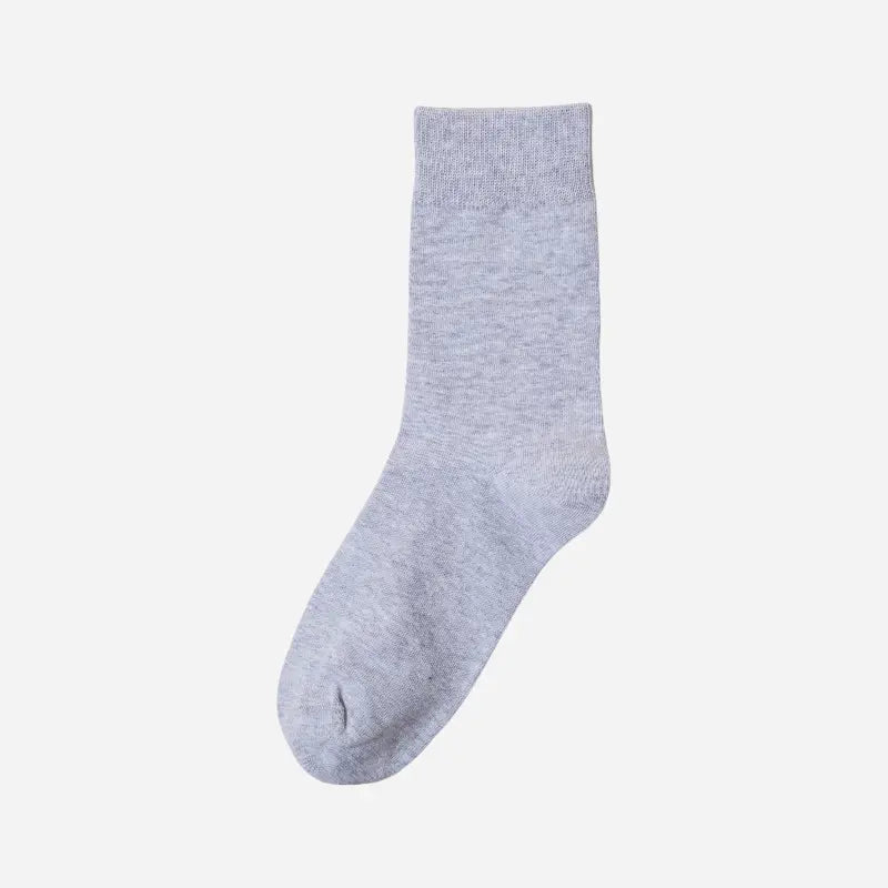 Men's Fine-Knit Heathered Cotton Socks