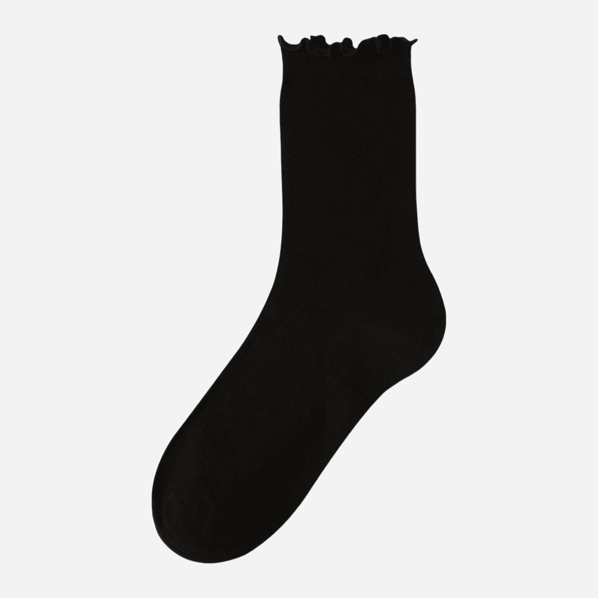 Women's Ruffle Cuff Merino Wool Socks - Single Pair