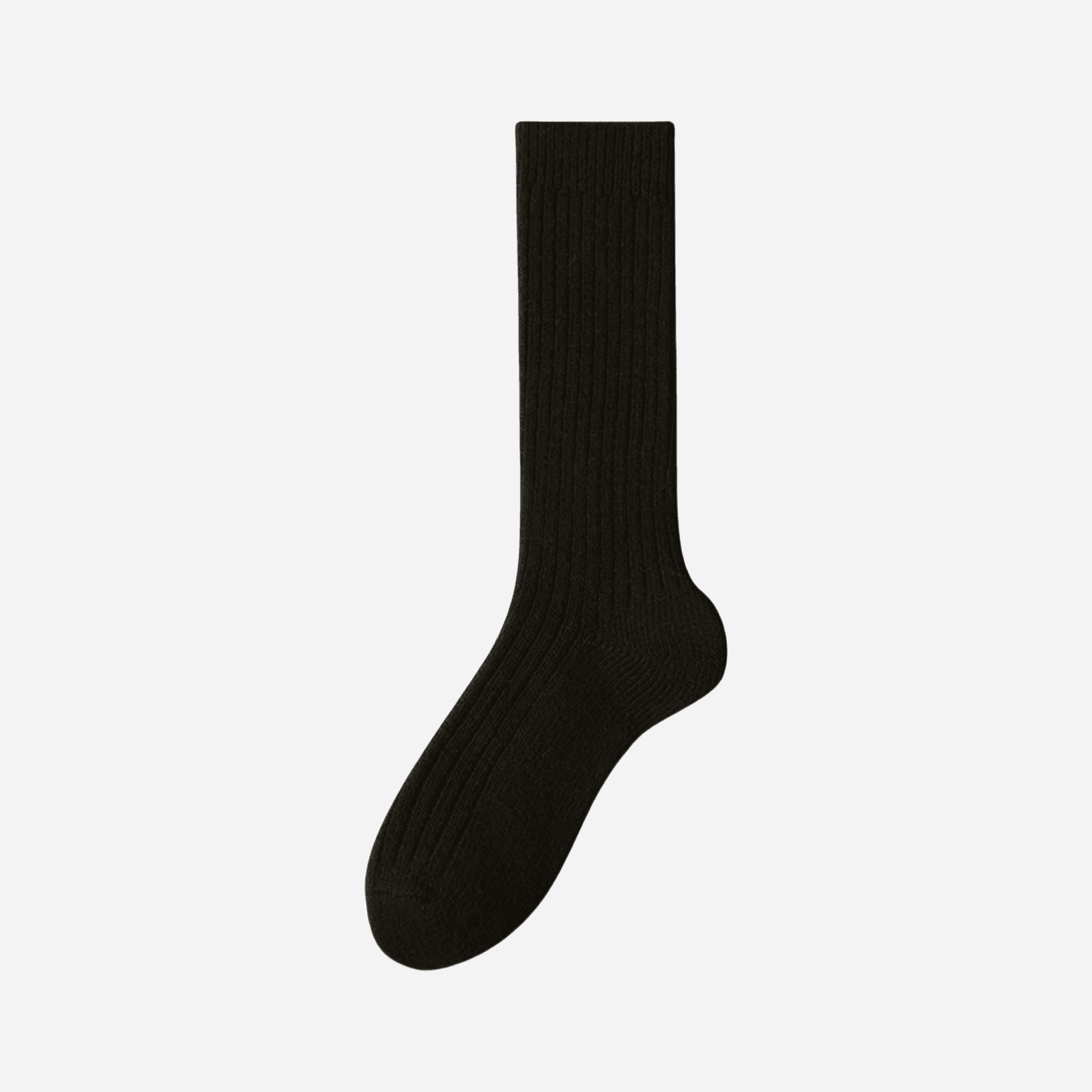 Women's Warm Wool Ribbed Socks  - Single Pair