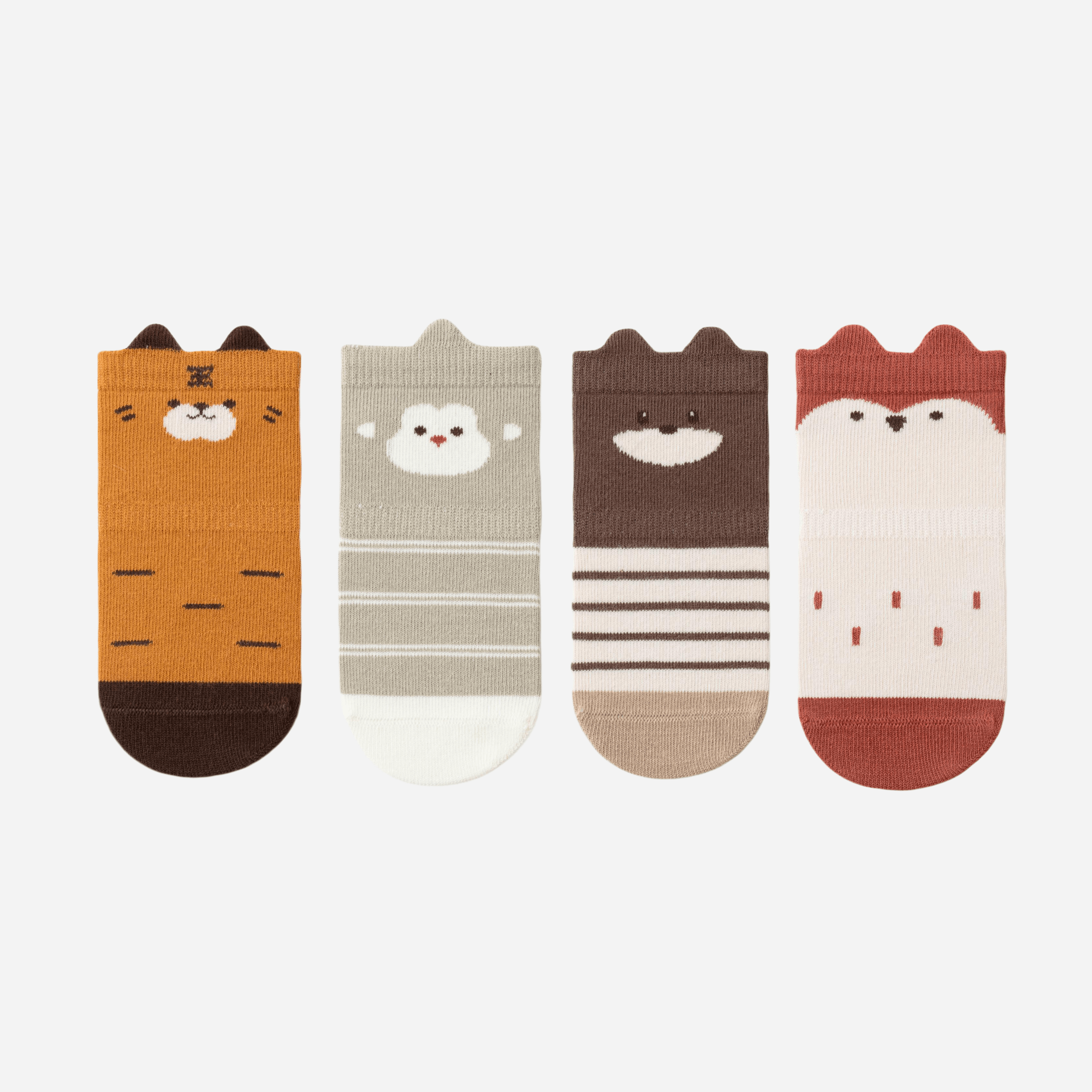 Babies' Animal Kingdom Grip Socks-4 Pack - Weavasocks