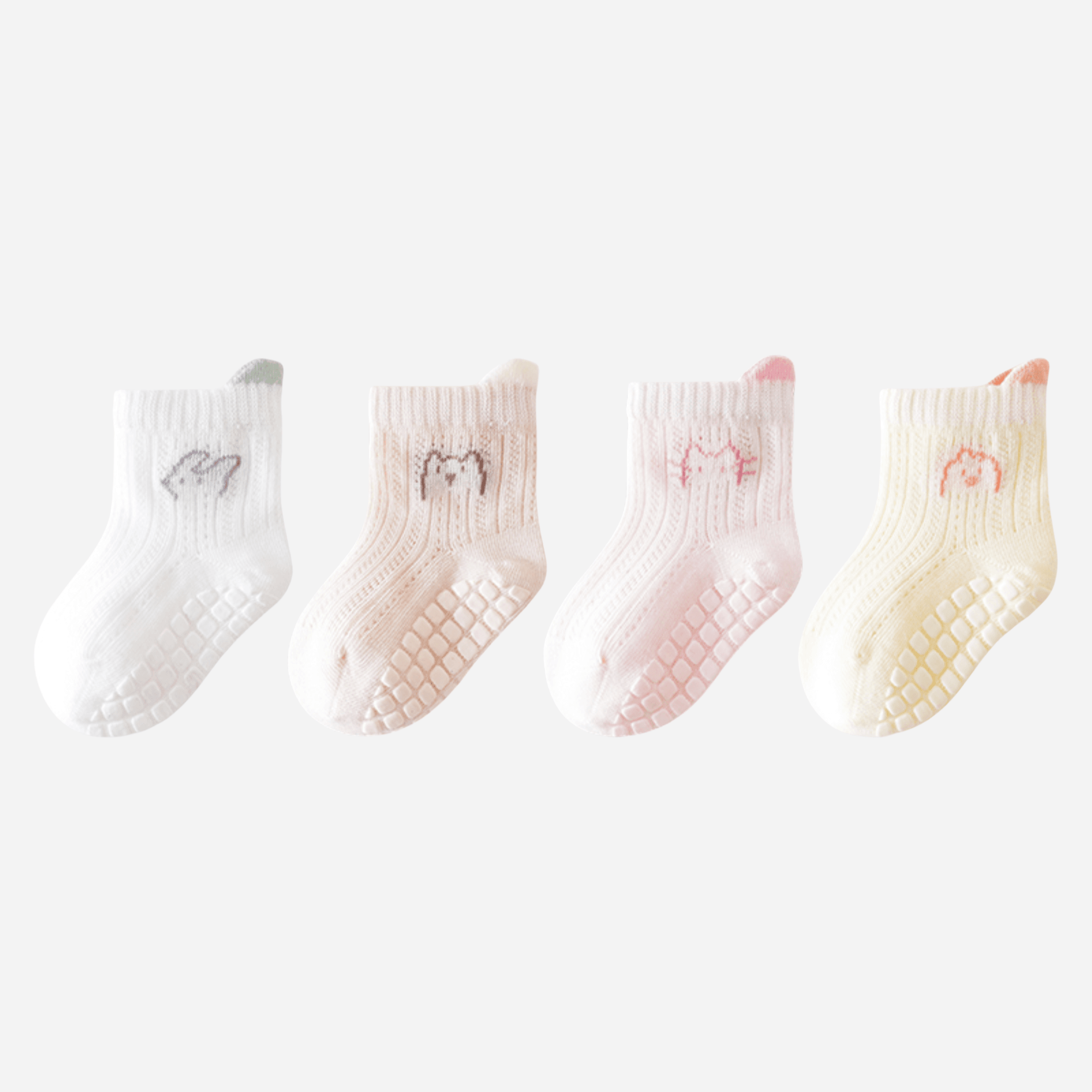 Babies Steady Grid Grip Socks-4 Pack - Weavasocks