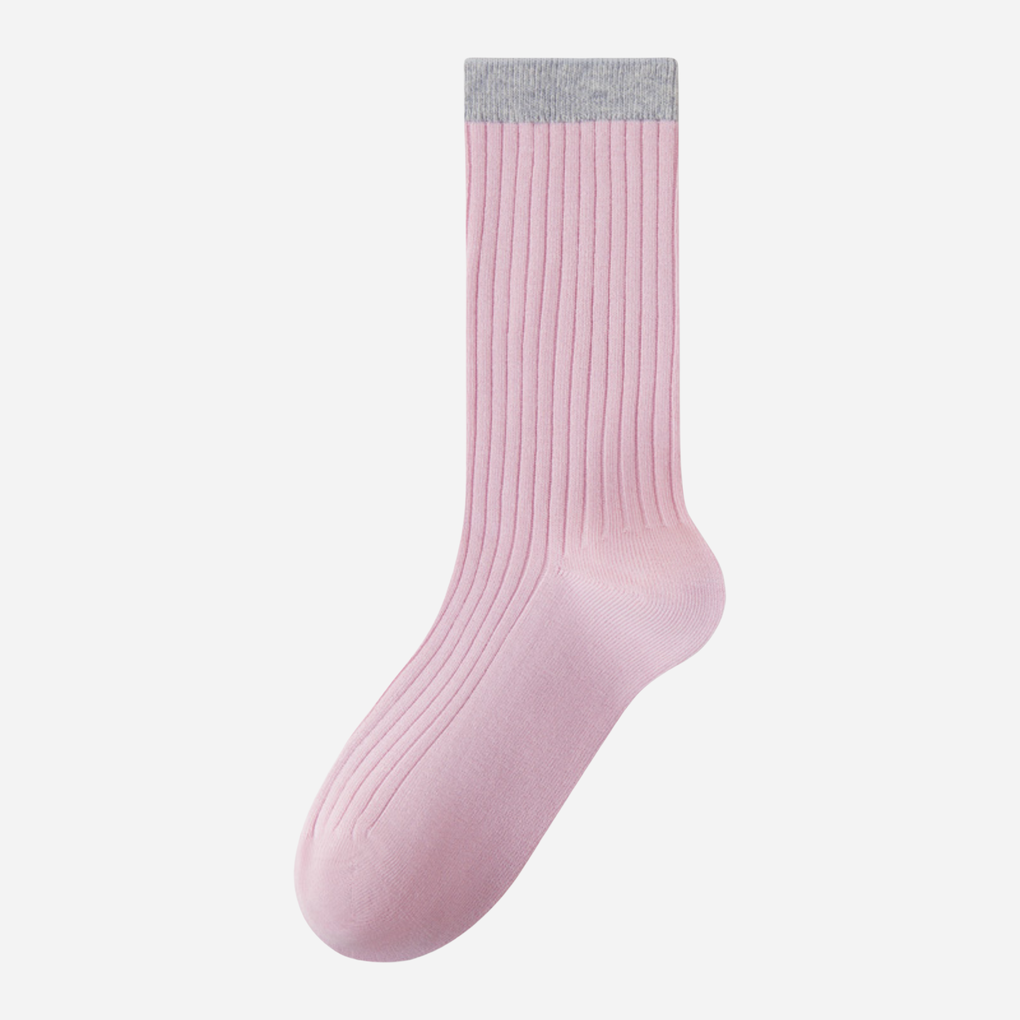 Women's Colorblock Cuff Ribbed Crew Socks - Single Pair