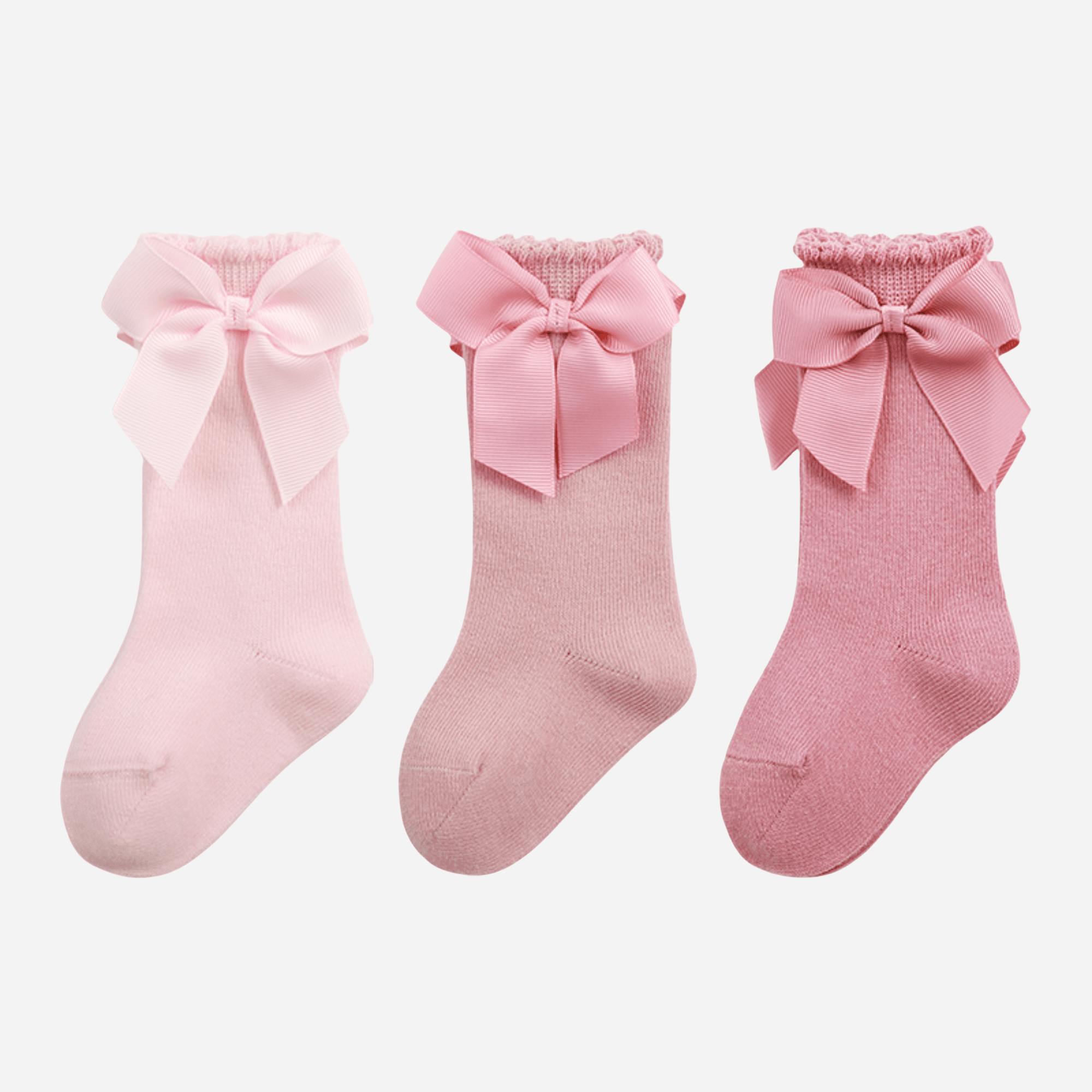 Babies The Grand Bow Knee-Highs-3 pack - Weavasocks