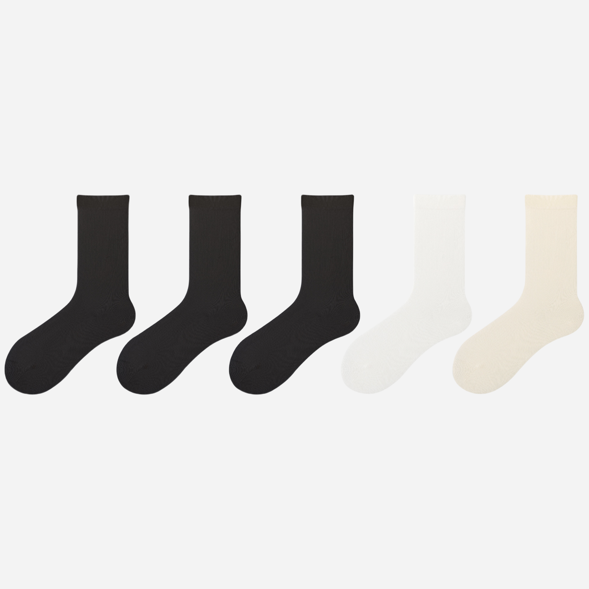 Women's WhisperSoft Crew Socks-5 Pack