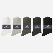 Men's Combed Cotton Dress Socks-5 Pack - Weavasocks
