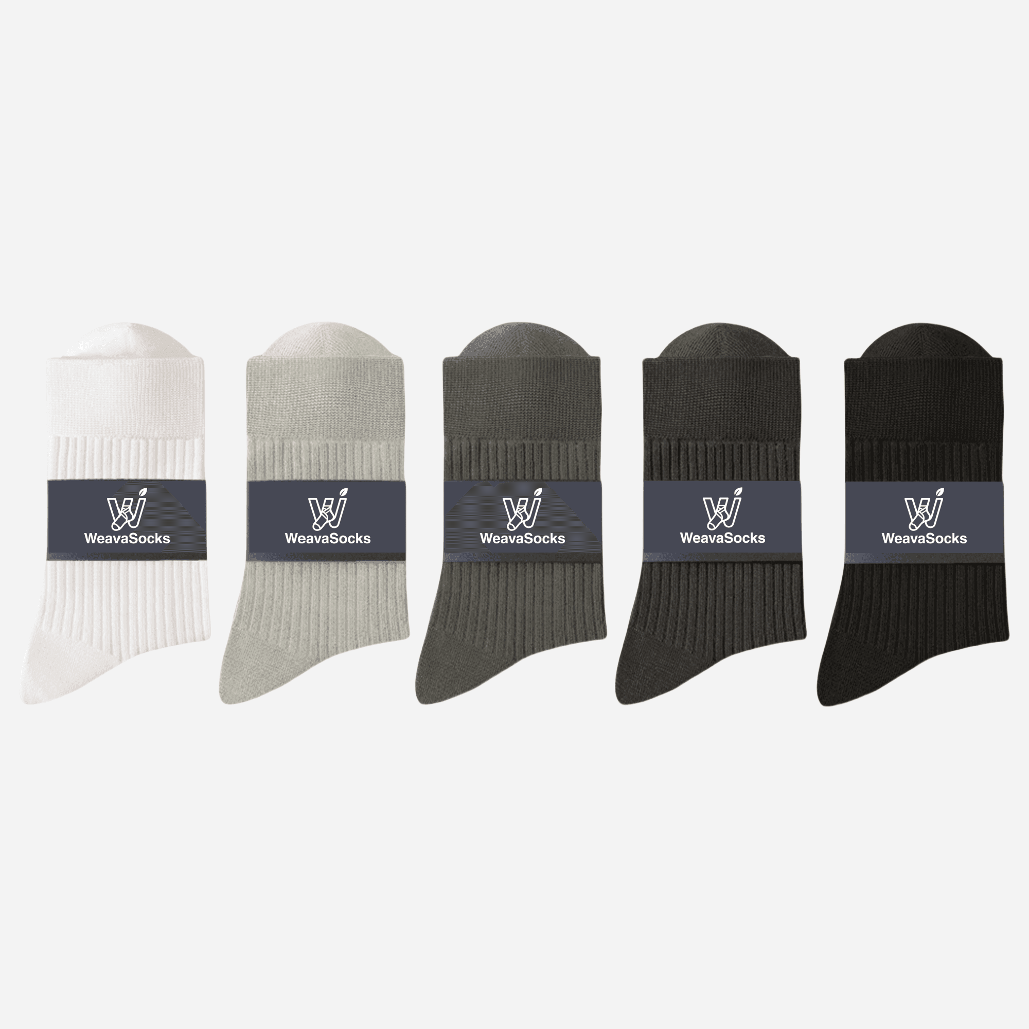 Men's Combed Cotton Dress Socks-5 Pack - Weavasocks
