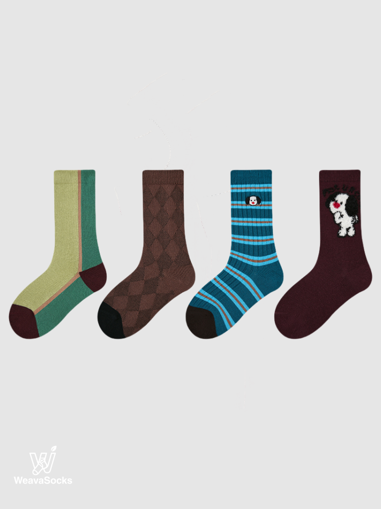 Kids' Portside Patchwork-4 Pack