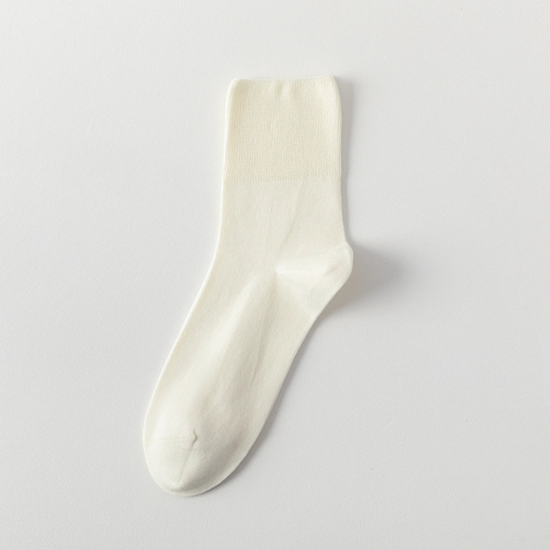 Women's 99% Cotton Ultra-Thin Non-Binding Summer Socks - product photo showing soft cotton comfort