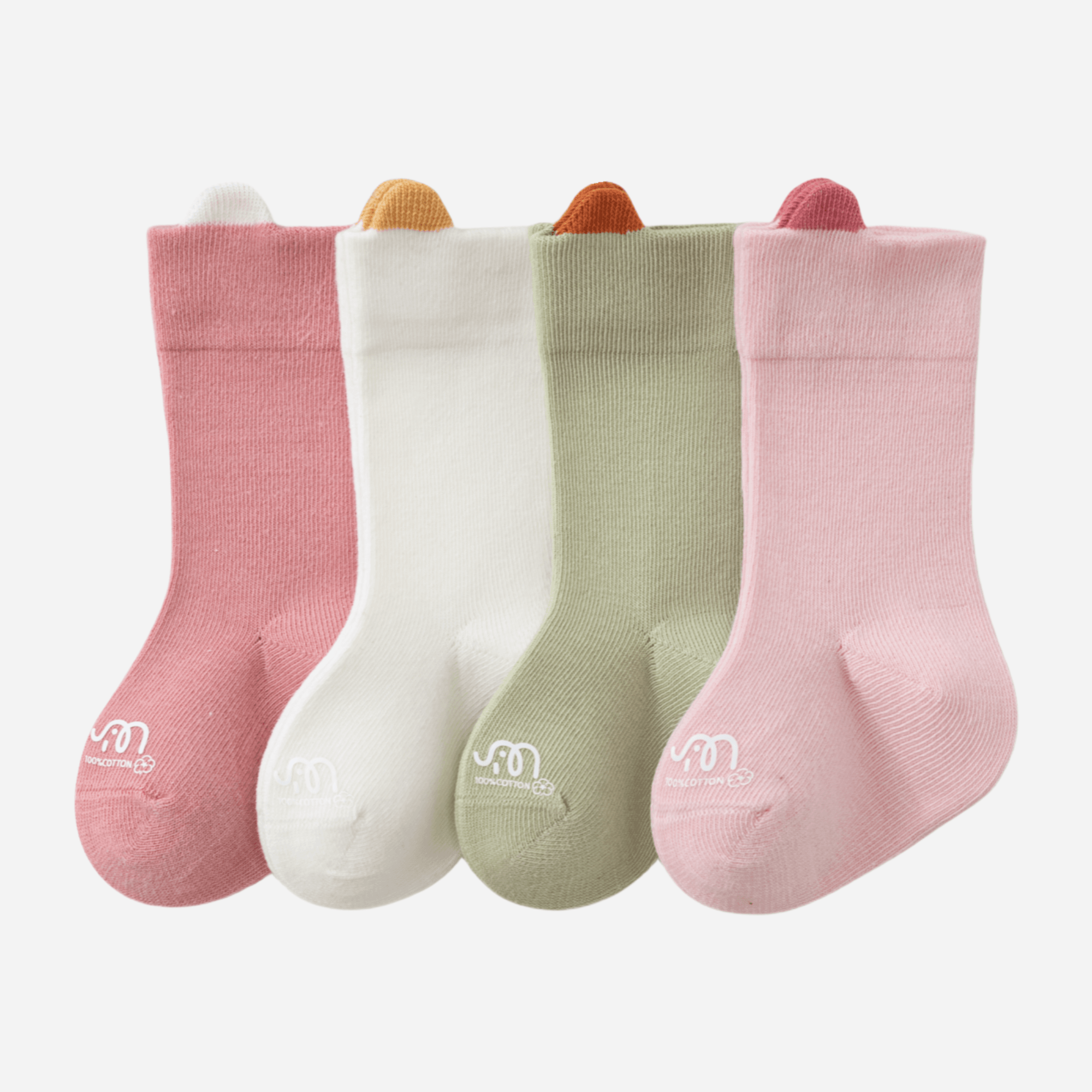 Babies Tiny Dino Tab Socks-4 Pack - Weavasocks