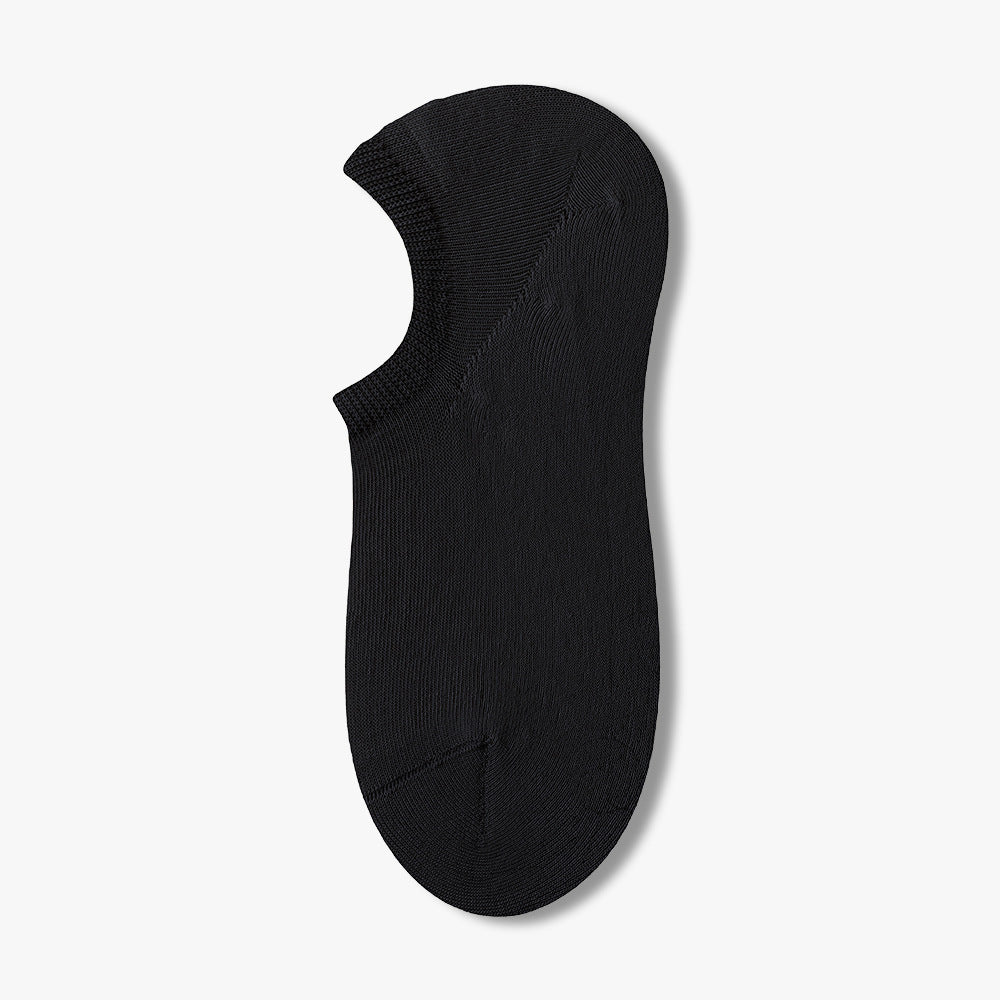 Women's 95% Cotton Heather No-Show Socks