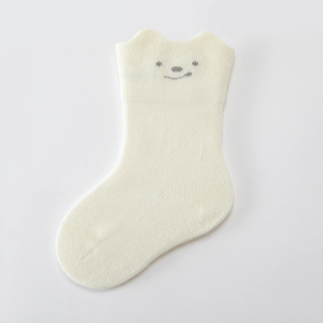 Baby’s Minimalist 'Happy Face' 95% Cotton Socks