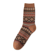Men's Vintage Fair Isle Crew Socks