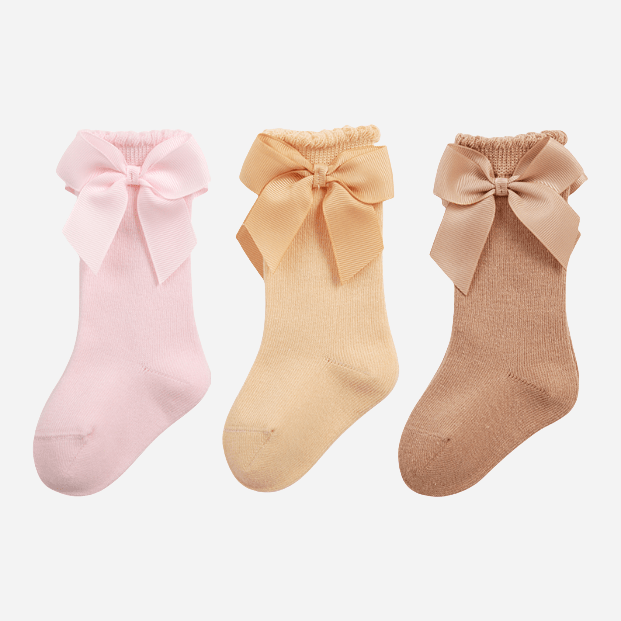 Babies The Grand Bow Knee-Highs-3 pack - Weavasocks