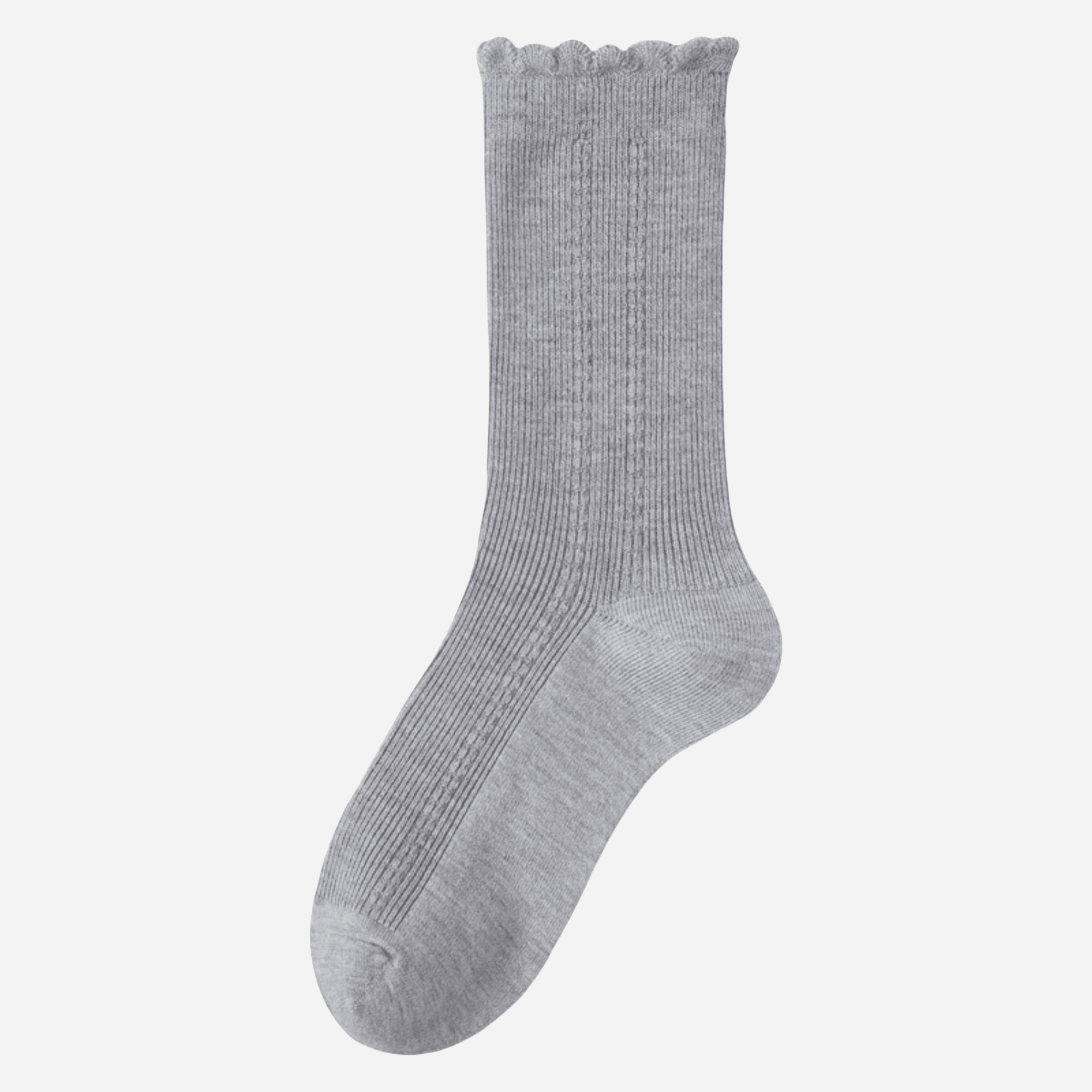 Women's Dainty Wool & Silk Knit Socks - Single Pair