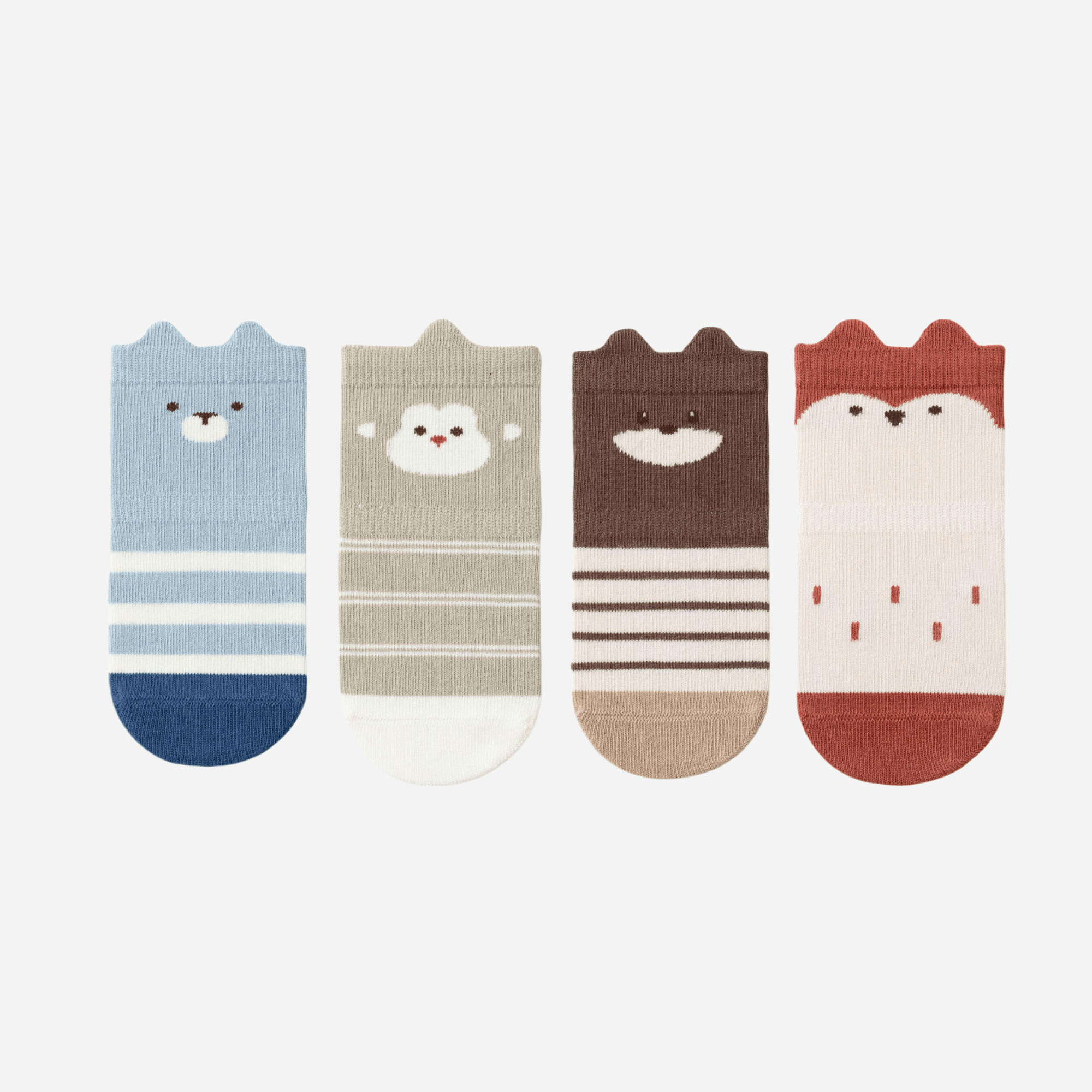 Babies' Animal Kingdom Grip Socks-4 Pack - Weavasocks