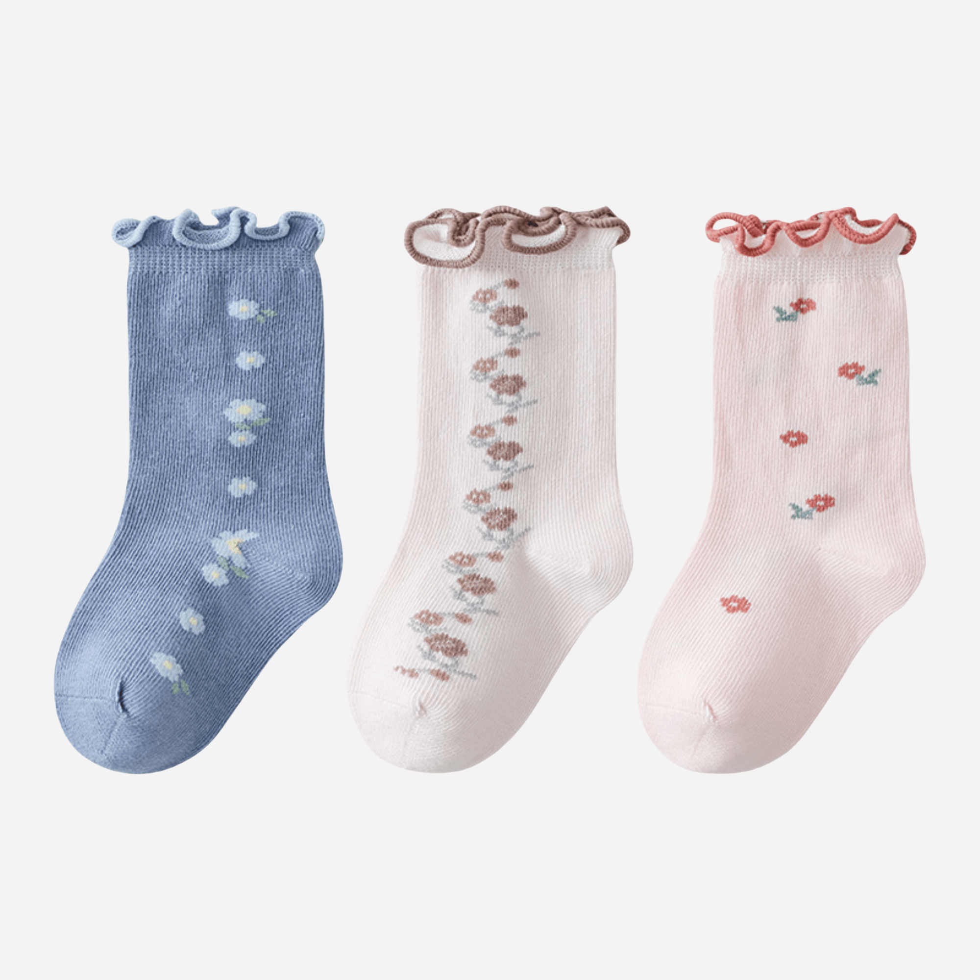 Babies The Wildflower Socks-3 pack - Weavasocks