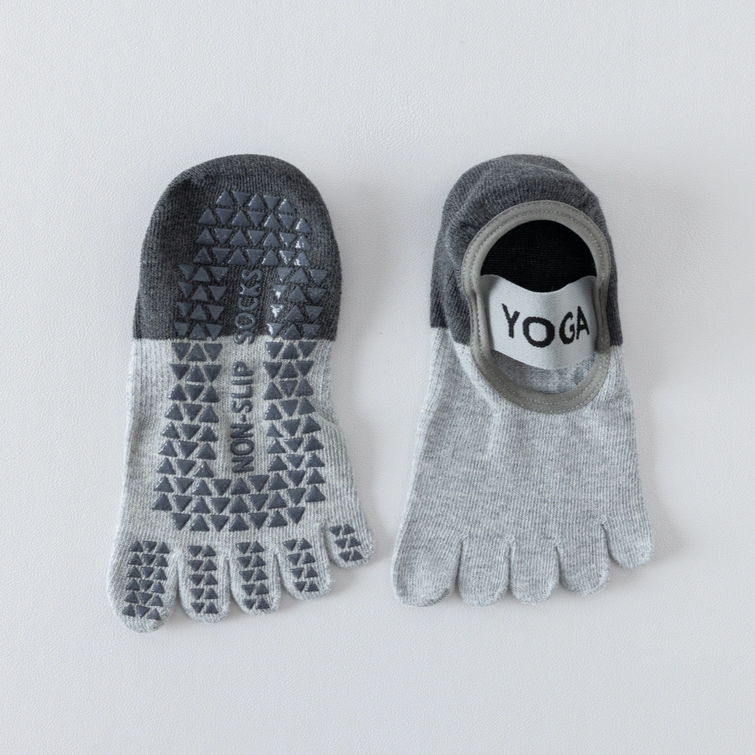 Women's 92% Mercerized Cotton Five-Toe Yoga Socks