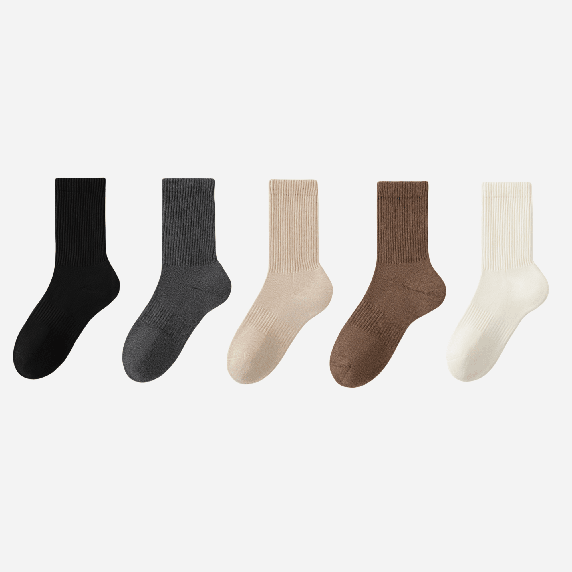 Women's Cloud-Terry Cushioned Crew Socks - 5 Pairs
