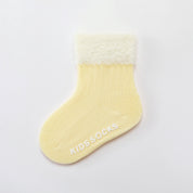 Baby’s Snowy Day' Fuzzy Chenille Cuff Boot Socks
