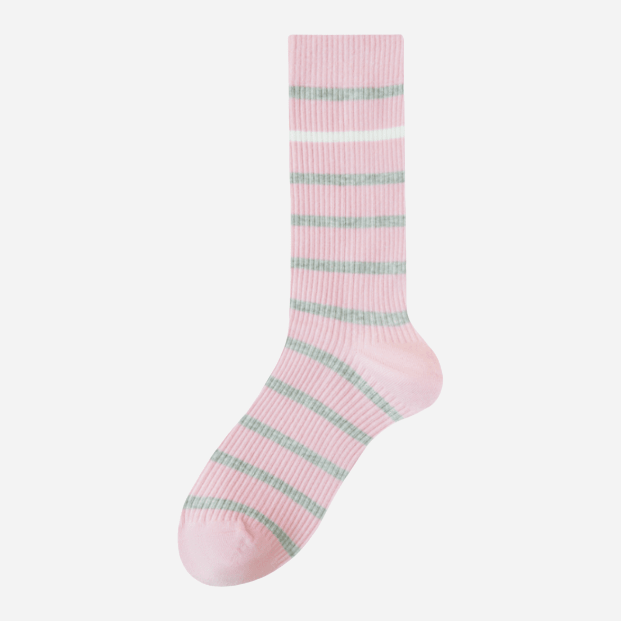 Women's Varsity Stripe Ribbed Socks - Single Pair