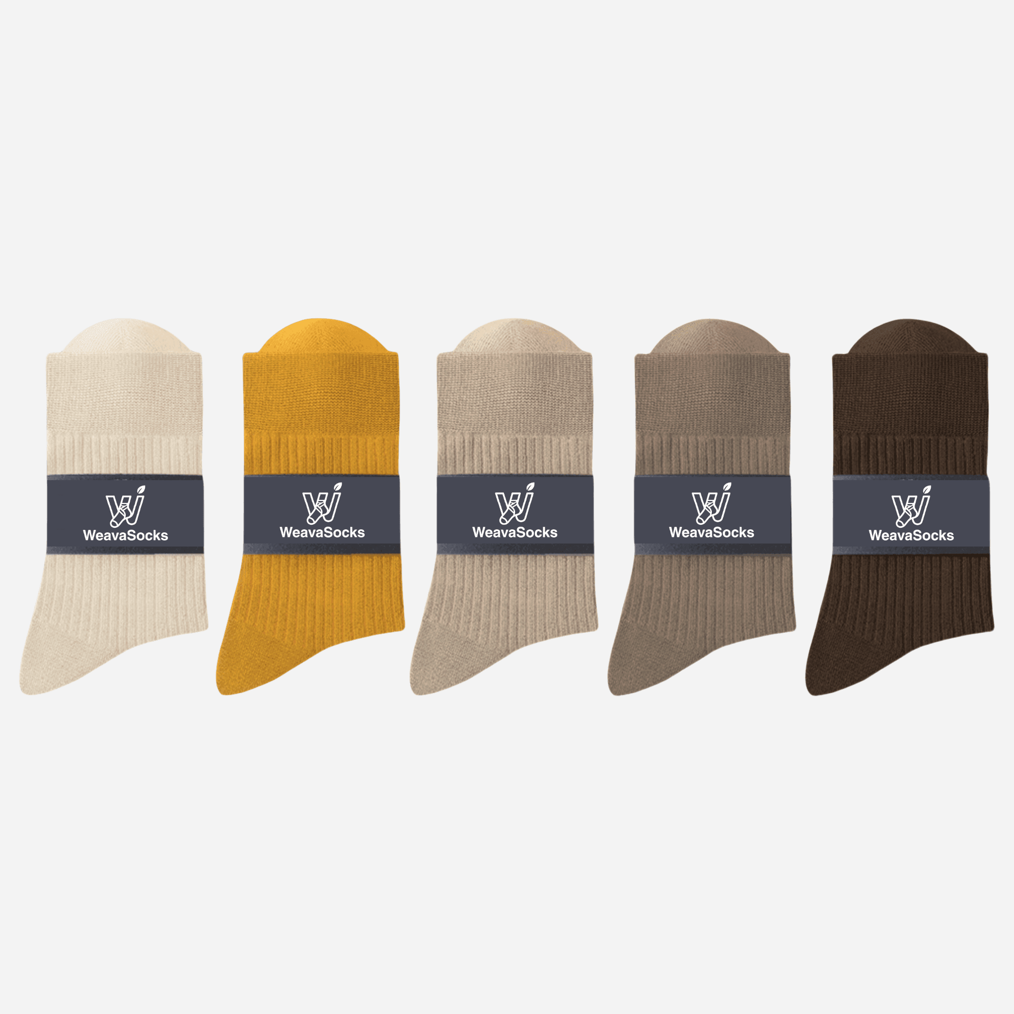 Men's Combed Cotton Dress Socks-5 Pack - Weavasocks