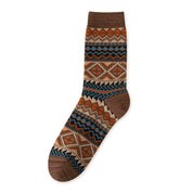 Men's Vintage Fair Isle Crew Socks