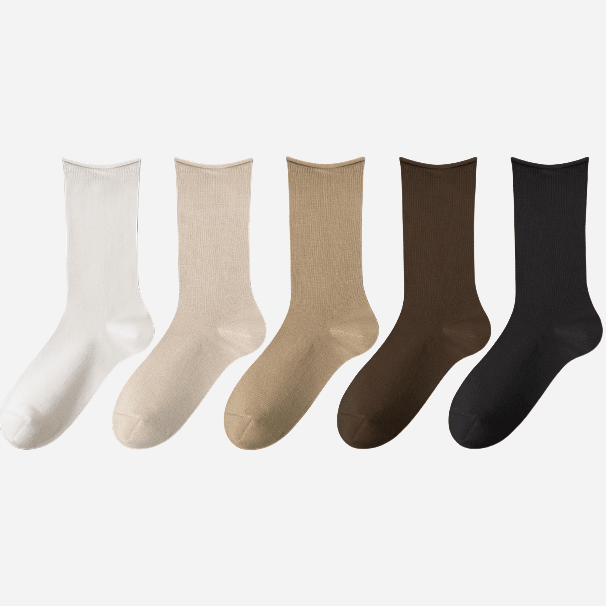Women's The Soft Roll Comfort Crew-5 Pack - Weavasocks