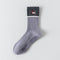 Women's 92% Cotton Yoga Mesh Crew Socks - product photo showing secure grip comfort