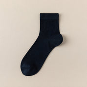 Men's Silk & Modal Ultra-Thin Cooling Quarter Socks - product photo showing modal and mulberry silk comfort