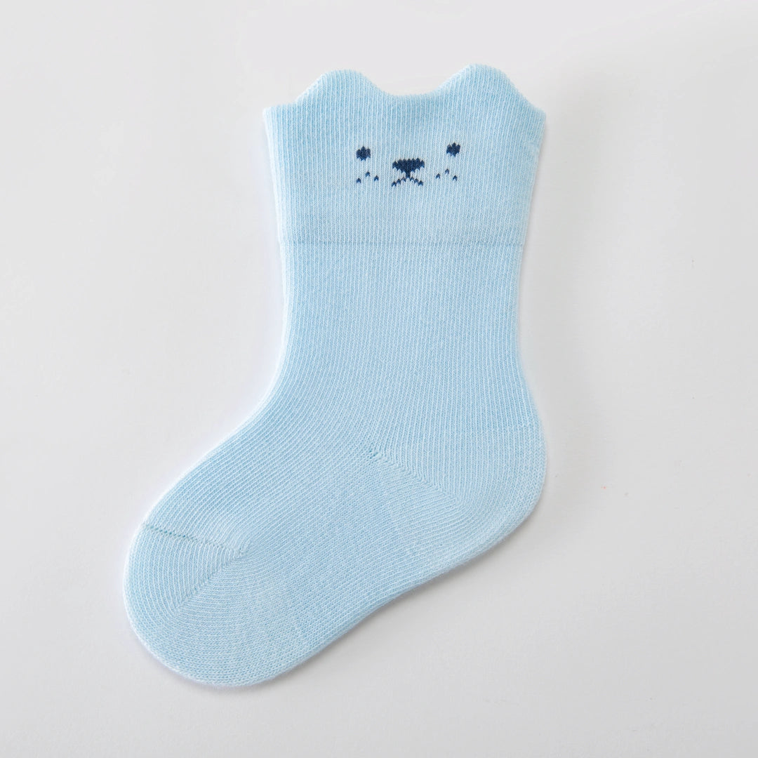 Baby’s Minimalist 'Happy Face' 95% Cotton Socks