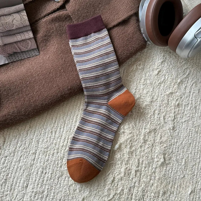 Colorblock Striped Socks