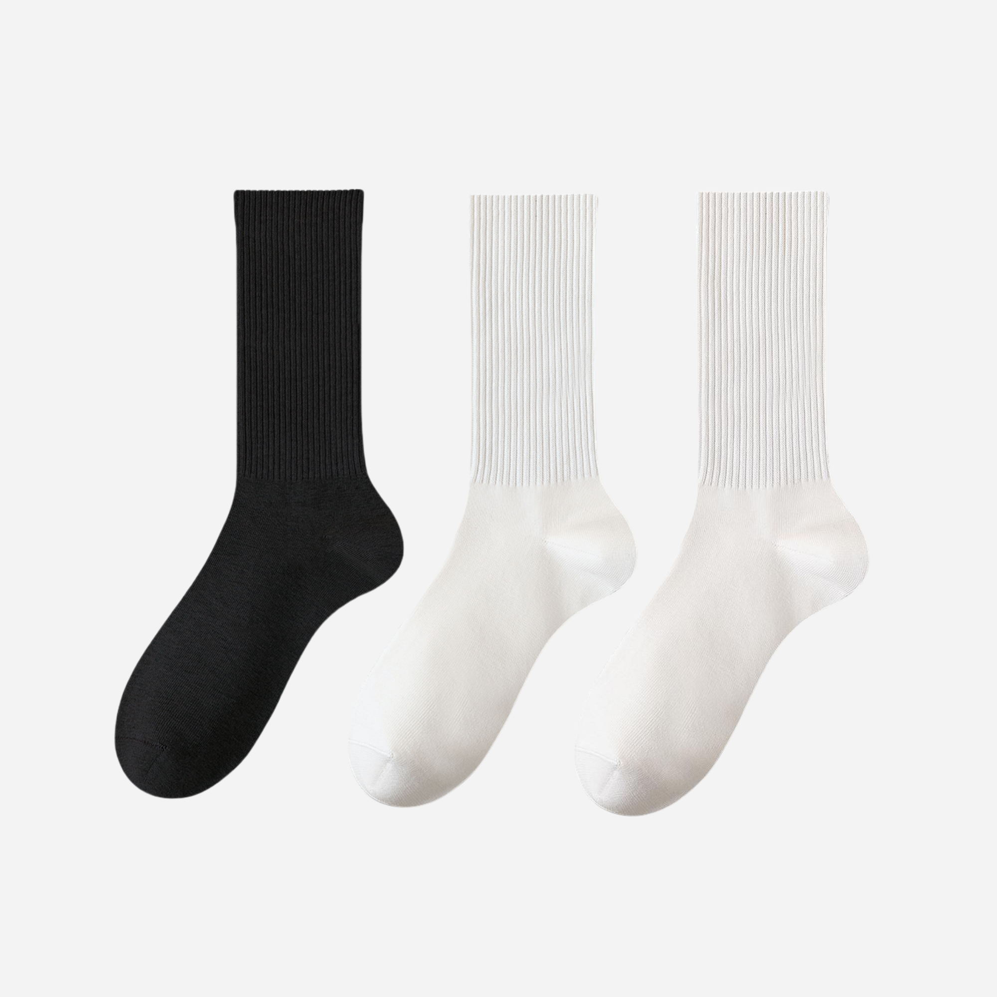 Women's Perfect Ribbed Crews-3 Pack