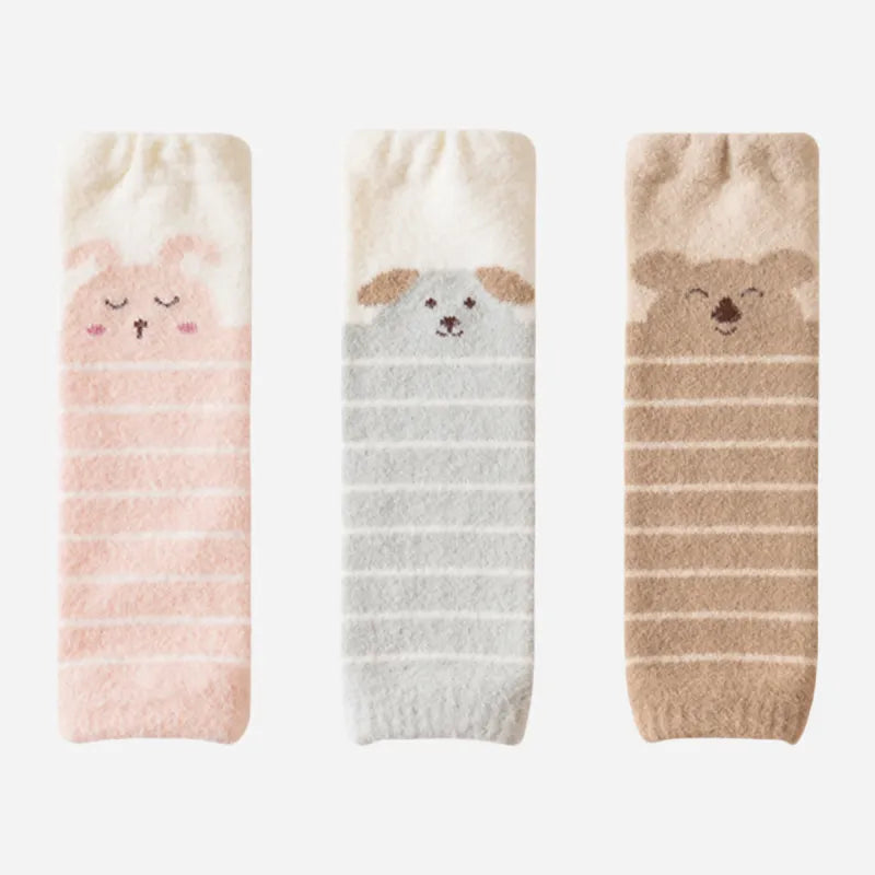 Babies Cozy Crawler Leg Warmers-3 Pairs