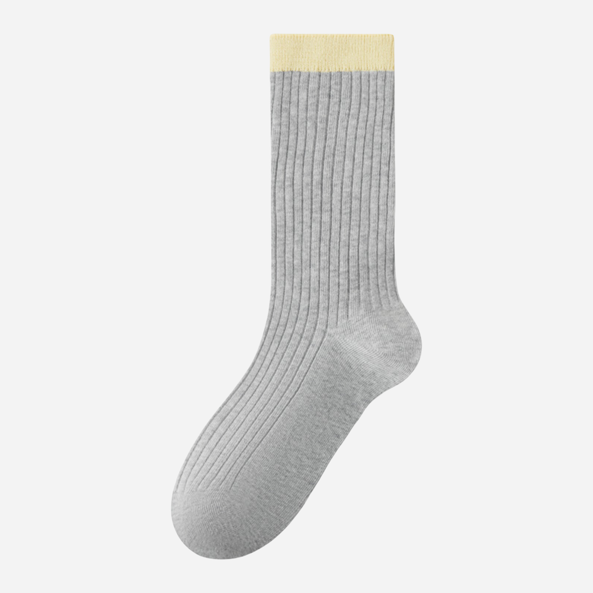 Women's Colorblock Cuff Ribbed Crew Socks - Single Pair